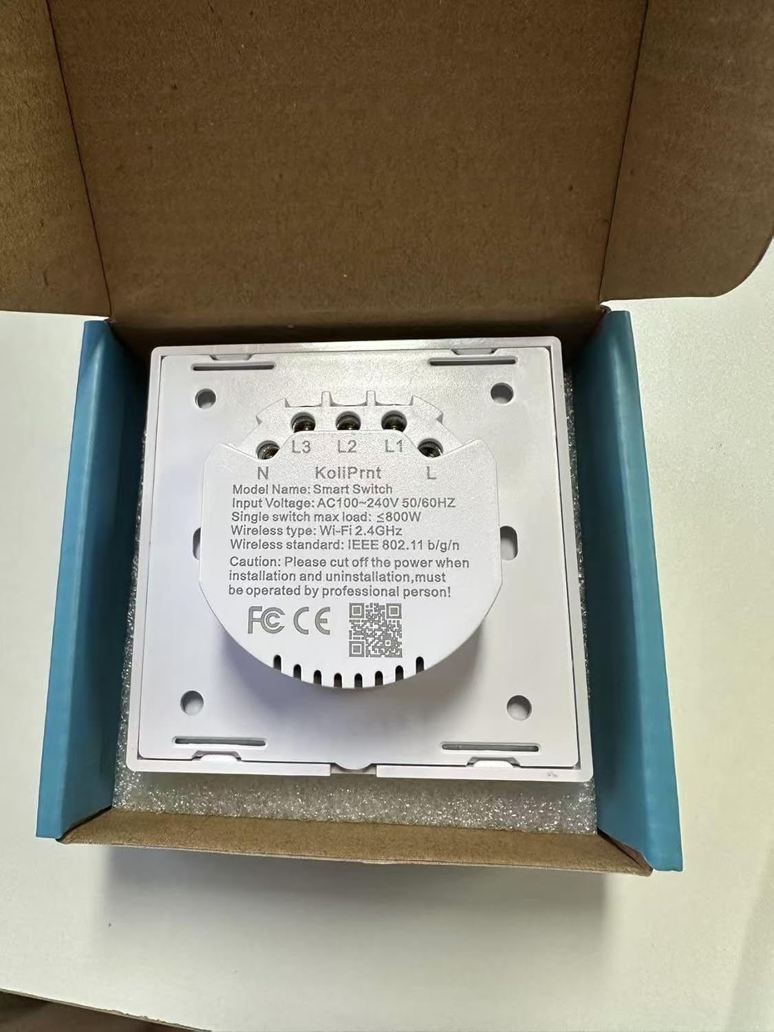 Thumbnail 3 de HeuxGir Smart WiFi Touch-Lichtschalter mit Glasplatte (86 x 86 mm) – kompatibel mit Alexa & Google Home