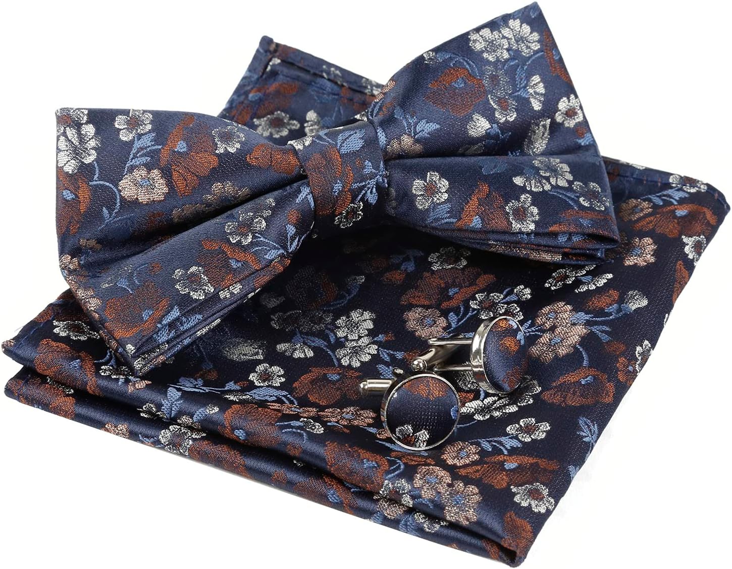 Detalle de Alizeal Floral Mens Set Bow Tie