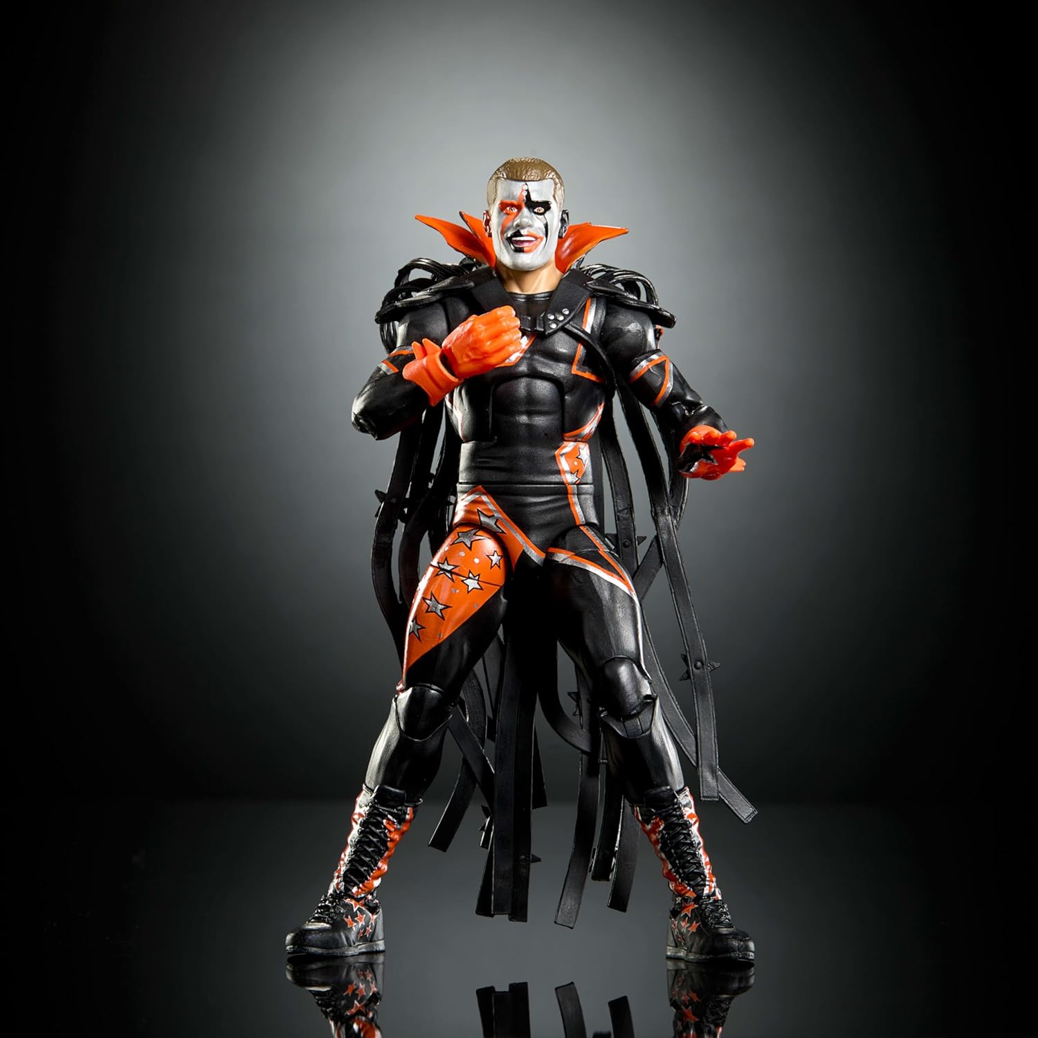 Detalle de Mattel WWE Elite Collection Stardust Premium Live Event – Action figure con accessori WrestleMania e pezzi per costruire Sam Roberts (8+) JHX76