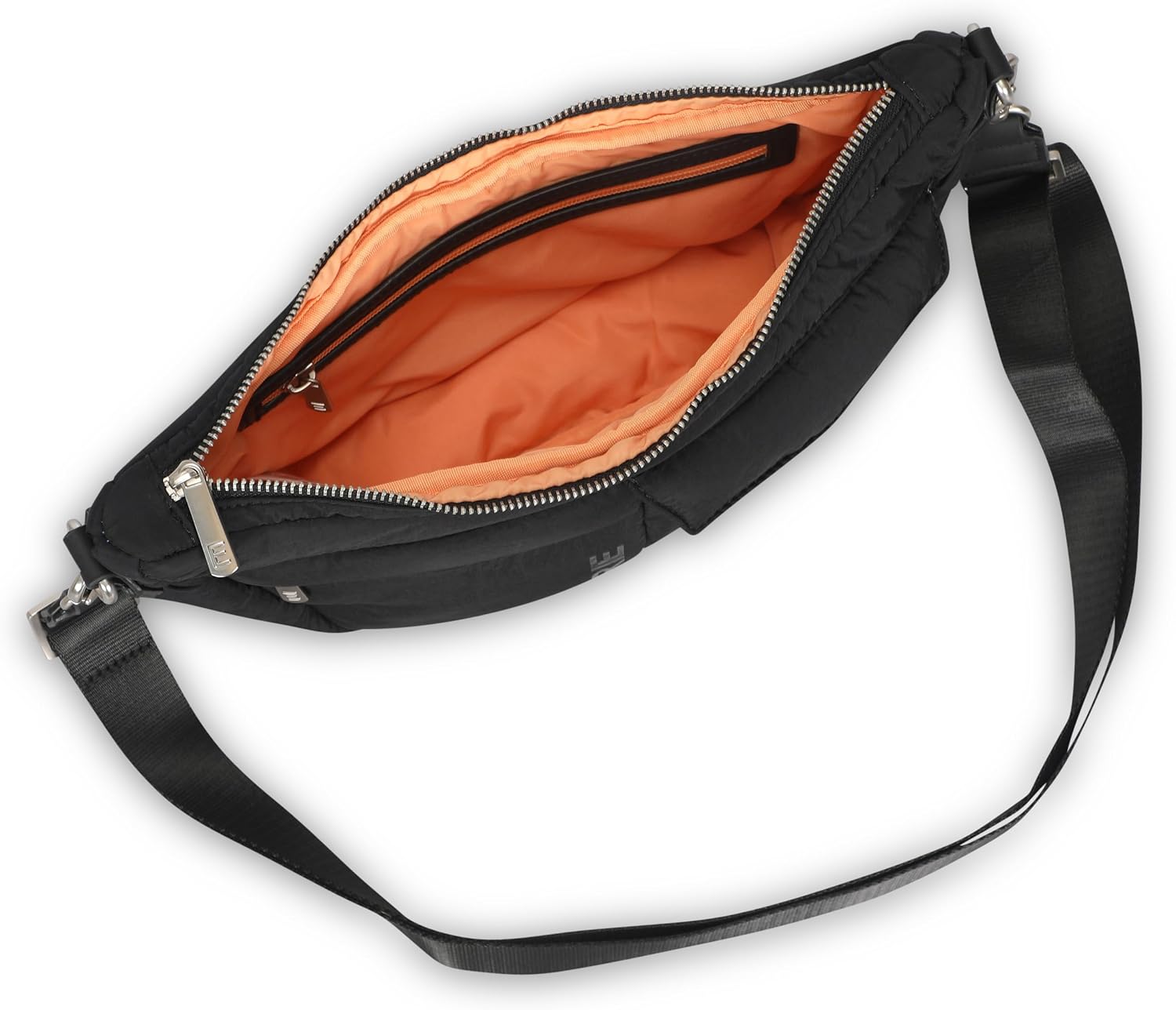 Detalle de Expatrié Vivy Crescent Crossbody Bag femme demi-lune en nylon imperméable