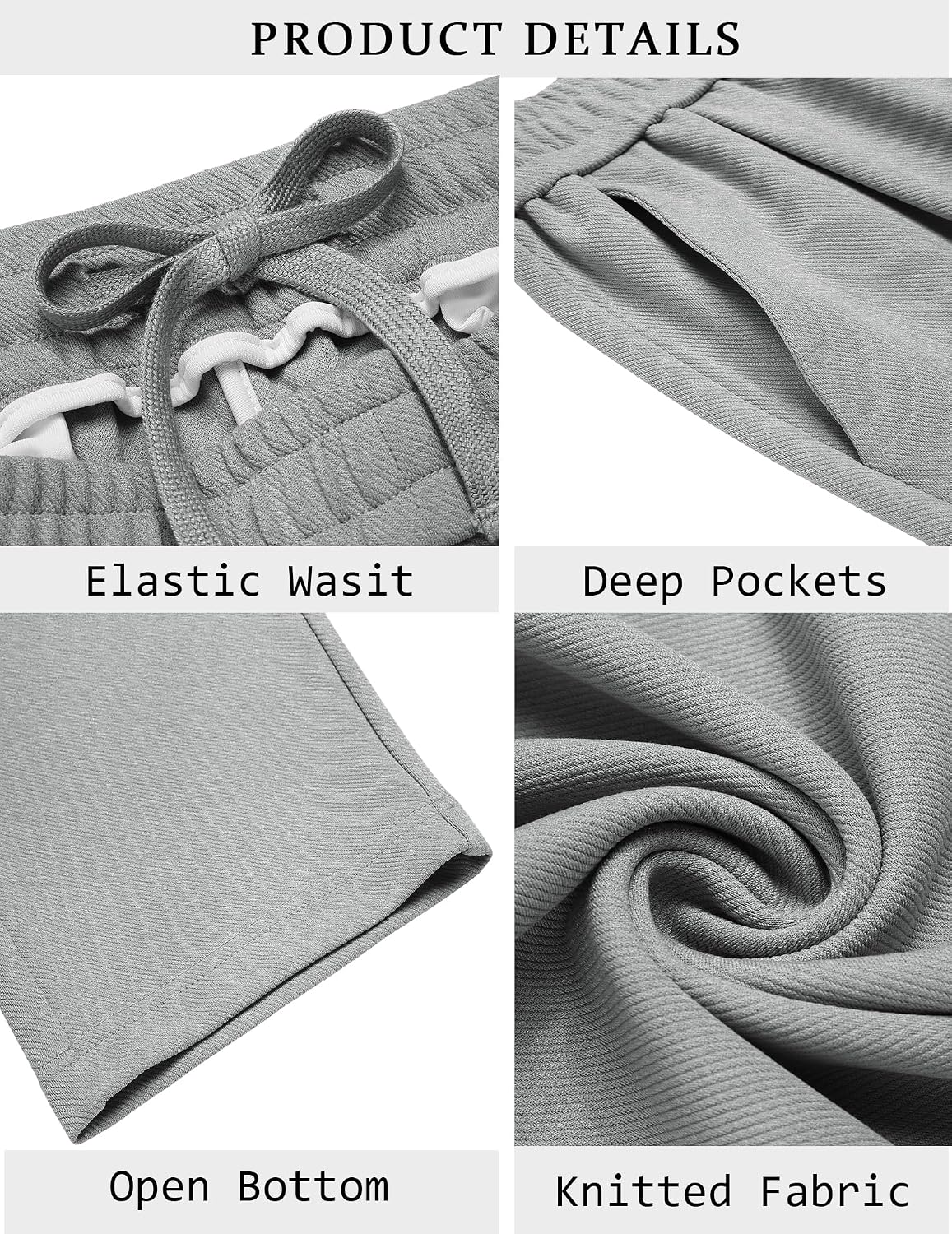 Detalle 2 de COOFANDY Men's Open-Bottom Sweatpants