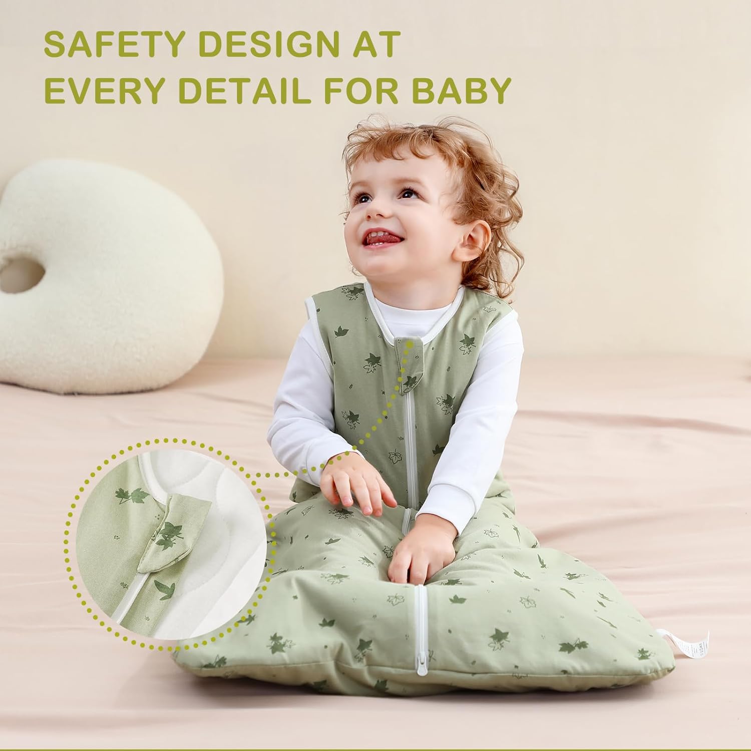 Thumbnail 3 de Nivolltha Super Soft Baby Sleeping Bag 1.5 TOG (100% Cotton) for 18–36 Months – Maples