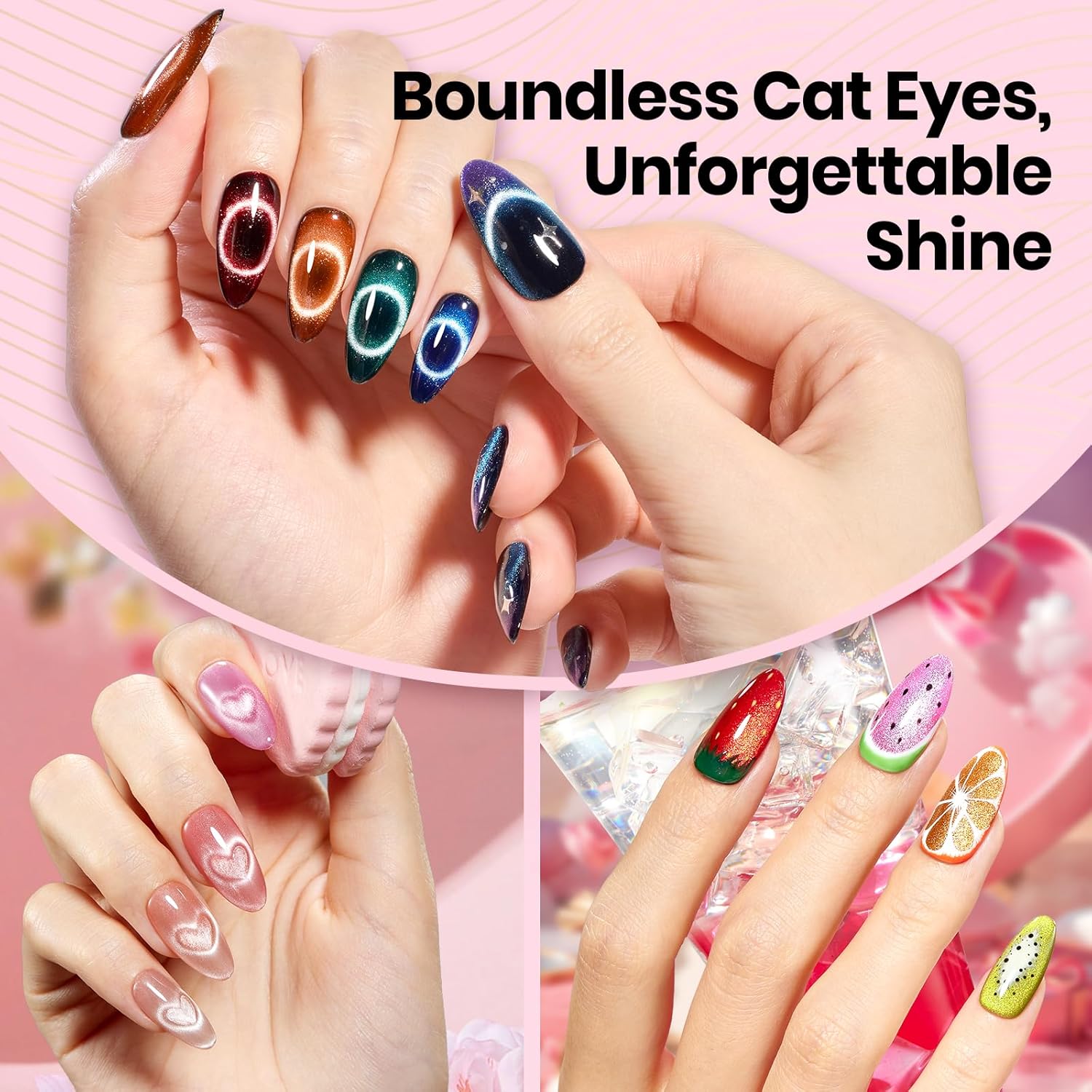 Thumbnail 6 de Beetles Cat Eye Magnet Pen (3-in-1) for Nail Art: Heart, Round & Stripe Effects