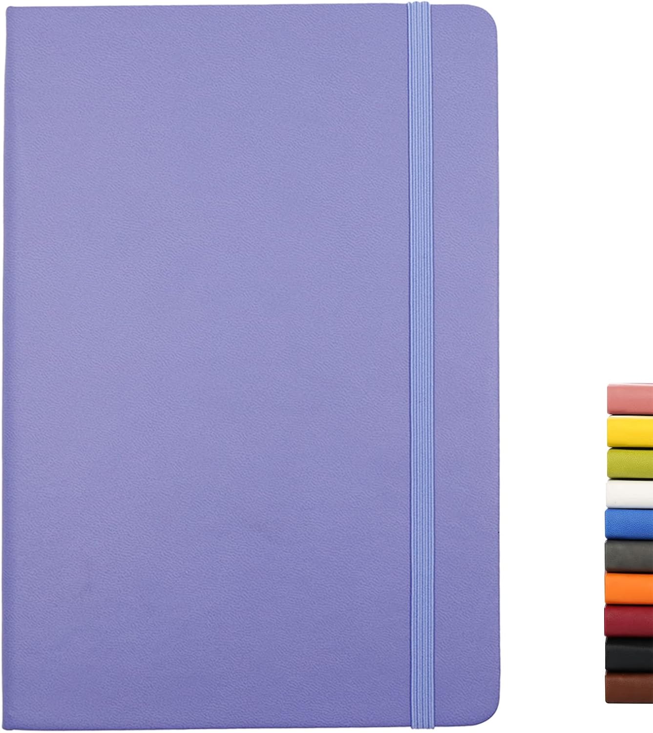 Detalle de Deziliao D0020 Hardcover Notebook, 160 Ruled Pages, Purple, 100 gsm Paper