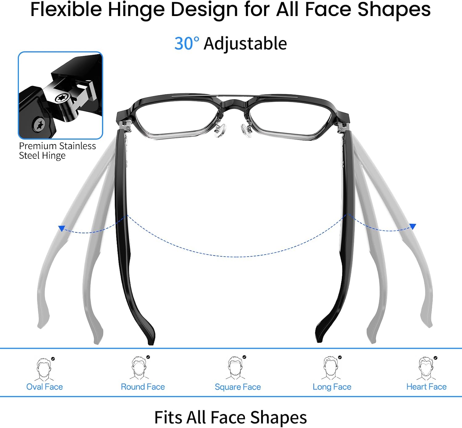 Detalle 2 de Smart glasses with photochromic lenses