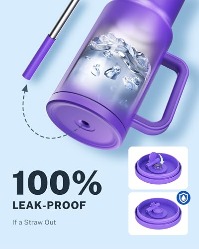 Thumbnail 2 de CCN Taza Térmica 1.2L con Pajita - Morado, Acero Inoxidable