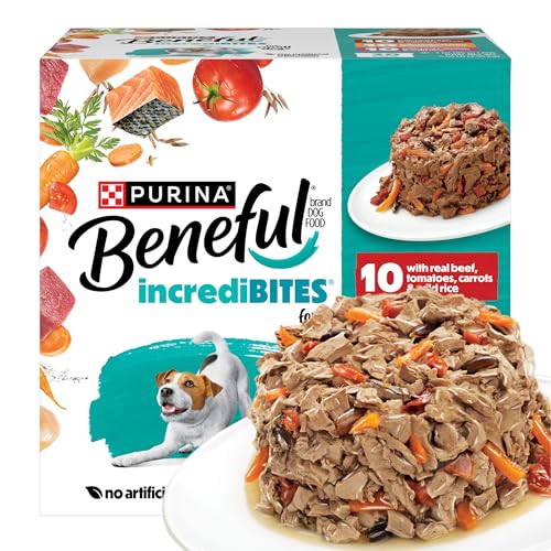 Detalle de Purina Beneful Small Breed Wet Dog Food Variety Pack in Gravy (3 oz cans) — Real Beef, Chicken & Salmon