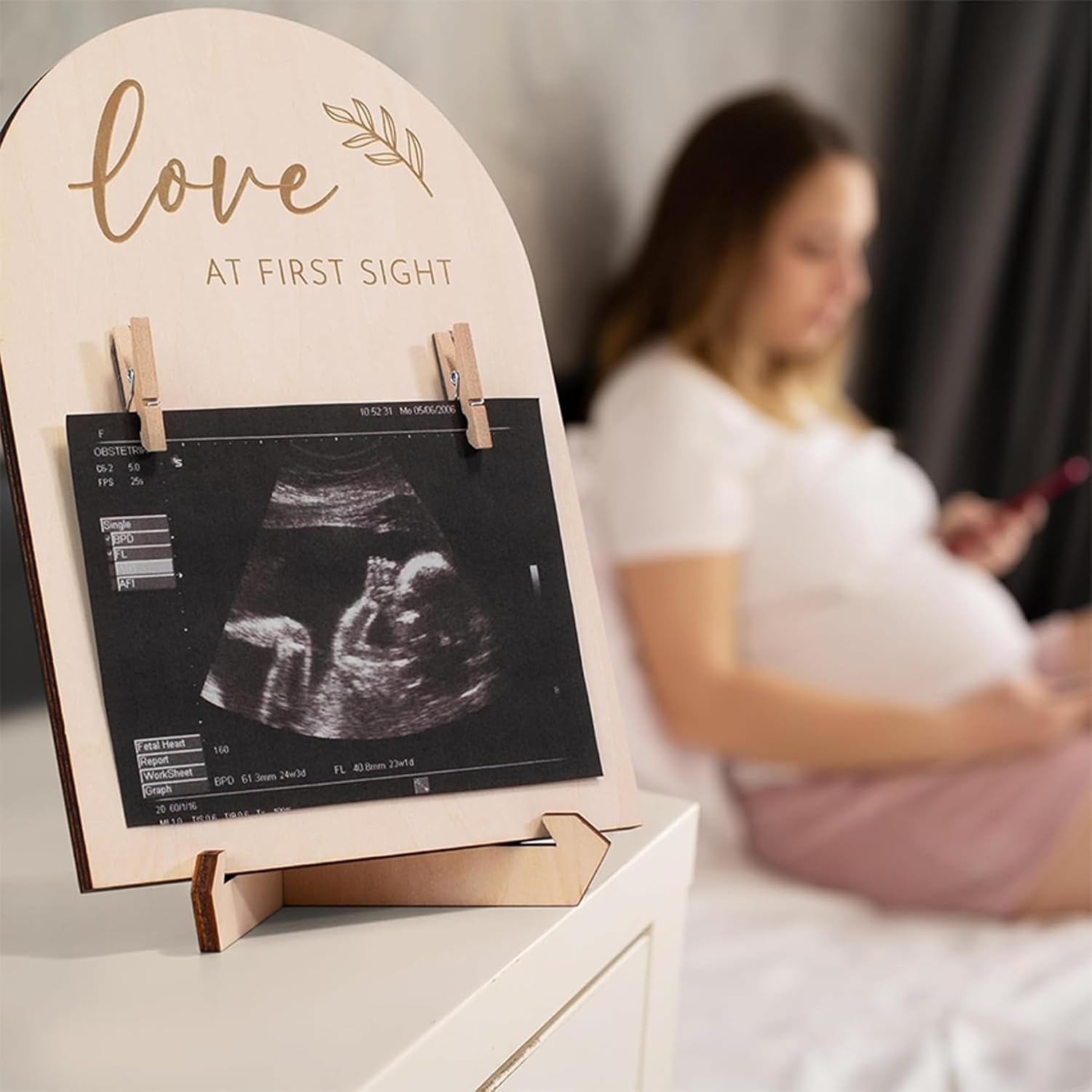 Detalle 2 de D-buy Baby Milestone Sign, Hardwood