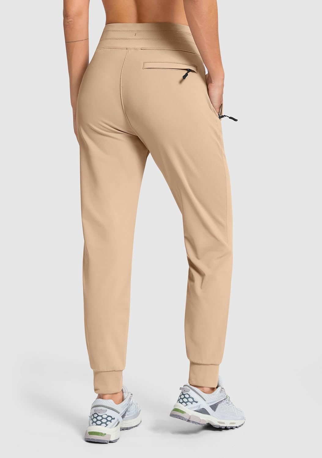 Detalle de G Gradual Women's Fleece-Lined Joggers with 4 Pockets and Water-Repellent Shell