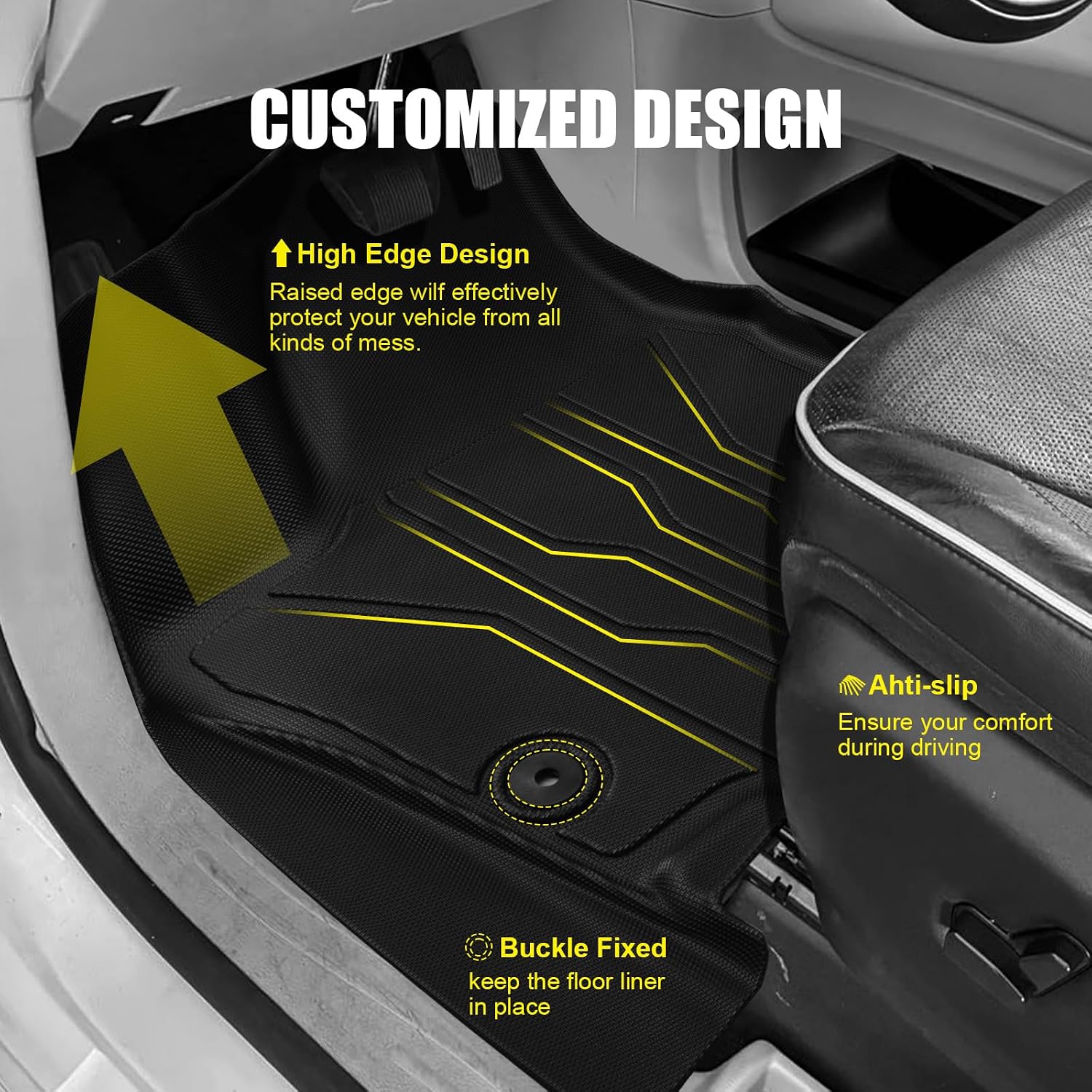 Detalle 2 de Floor mats and cargo mat for Chrysler Pacifica, TPE