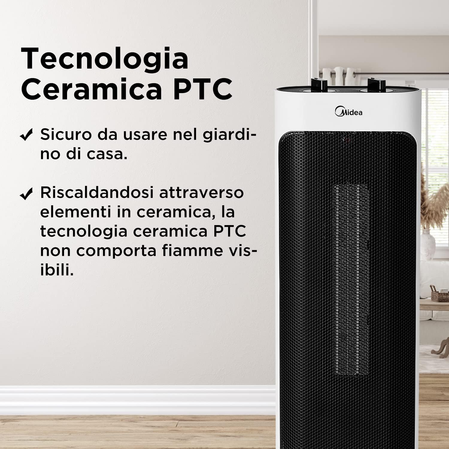Thumbnail 4 de Midea NTH20-19JE Stufetta 2000W per casa 📢