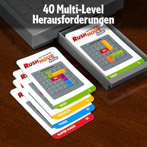 Detalle 2 de ThinkFun Rush Hour Junior – Logikspiel ab 5 Jahre, Denkspiel für 1 Spieler