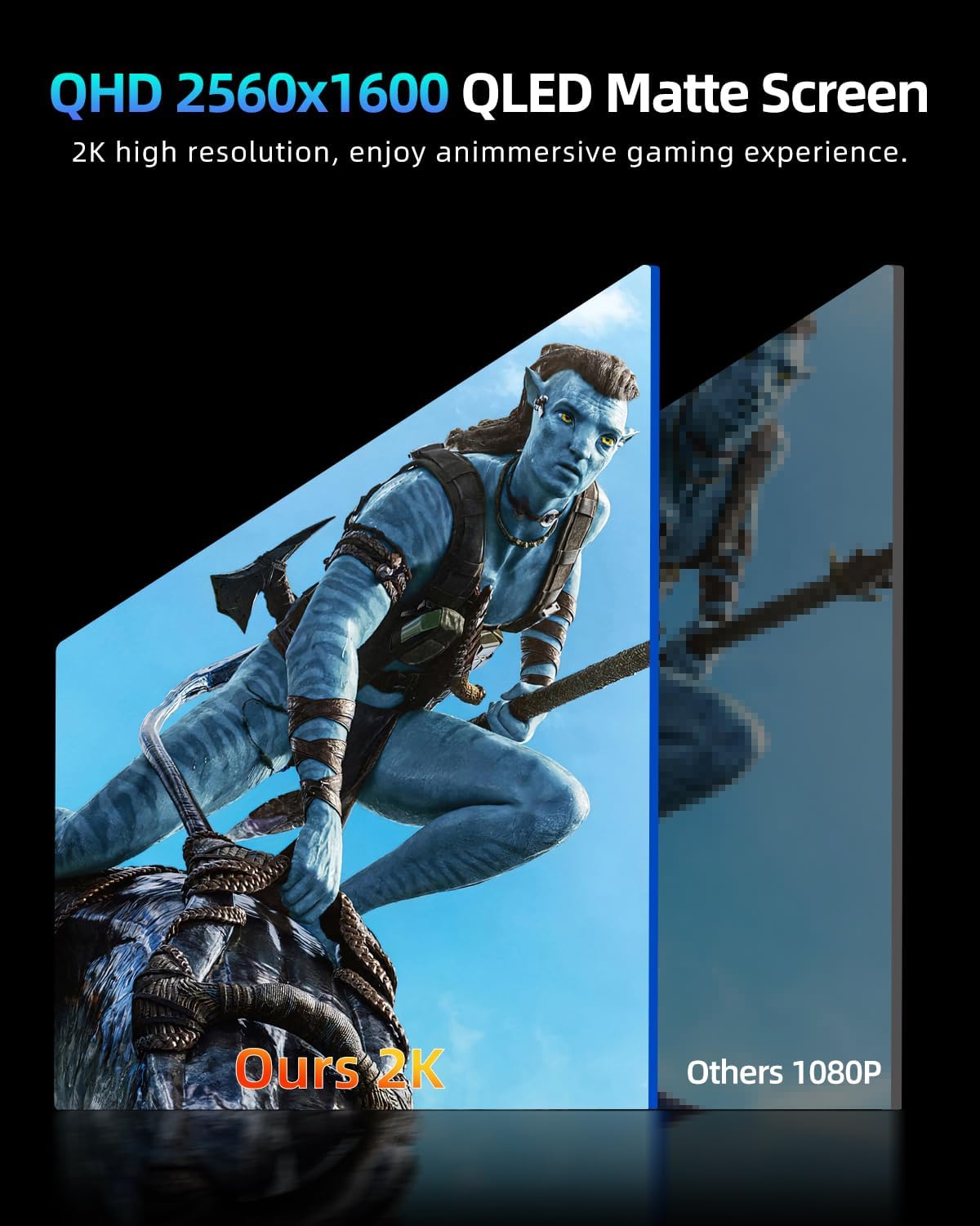 Detalle 1 de UPERFECT 18" QLED 2K 144Hz Portable Monitor