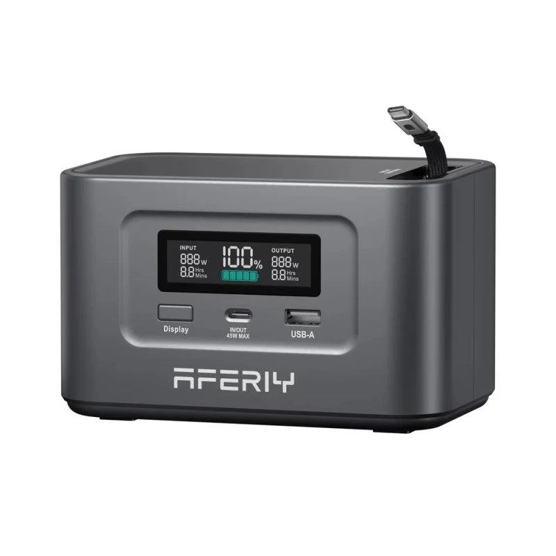Detalle de Estación de energía AFERIY Nano100 99,2Wh: autonomía portátil para viaje y uso diario