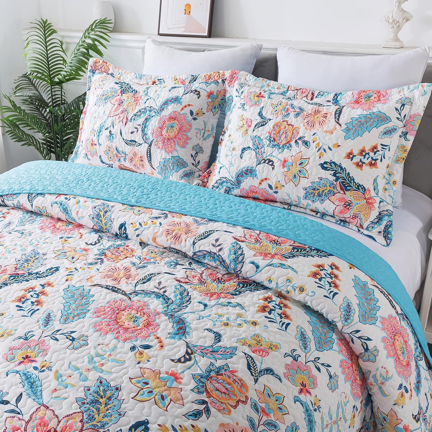 Detalle de BEDIFANY Cotton Quilt Set, Queen Size