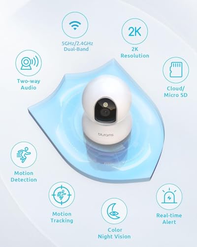 Detalle de blurams Pet Camera 2K: 360° Indoor Camera for Pet Care