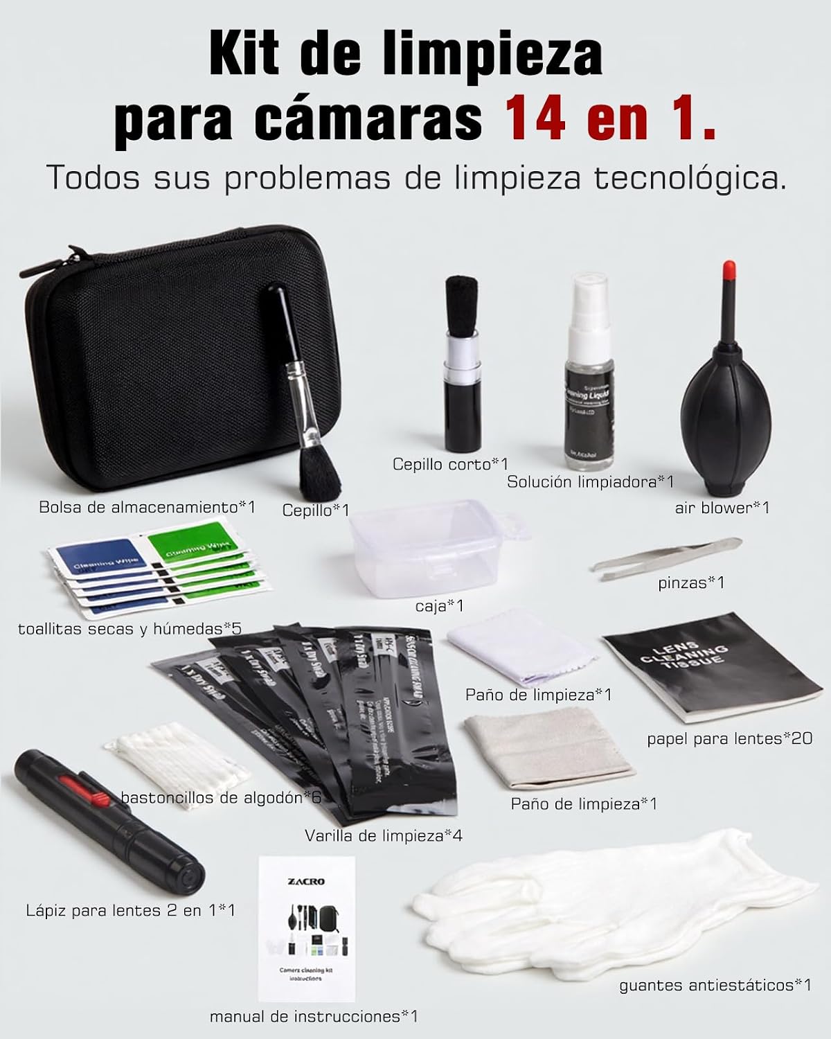 Detalle 2 de Kits Limpieza Cámara Reflex 49 en 1