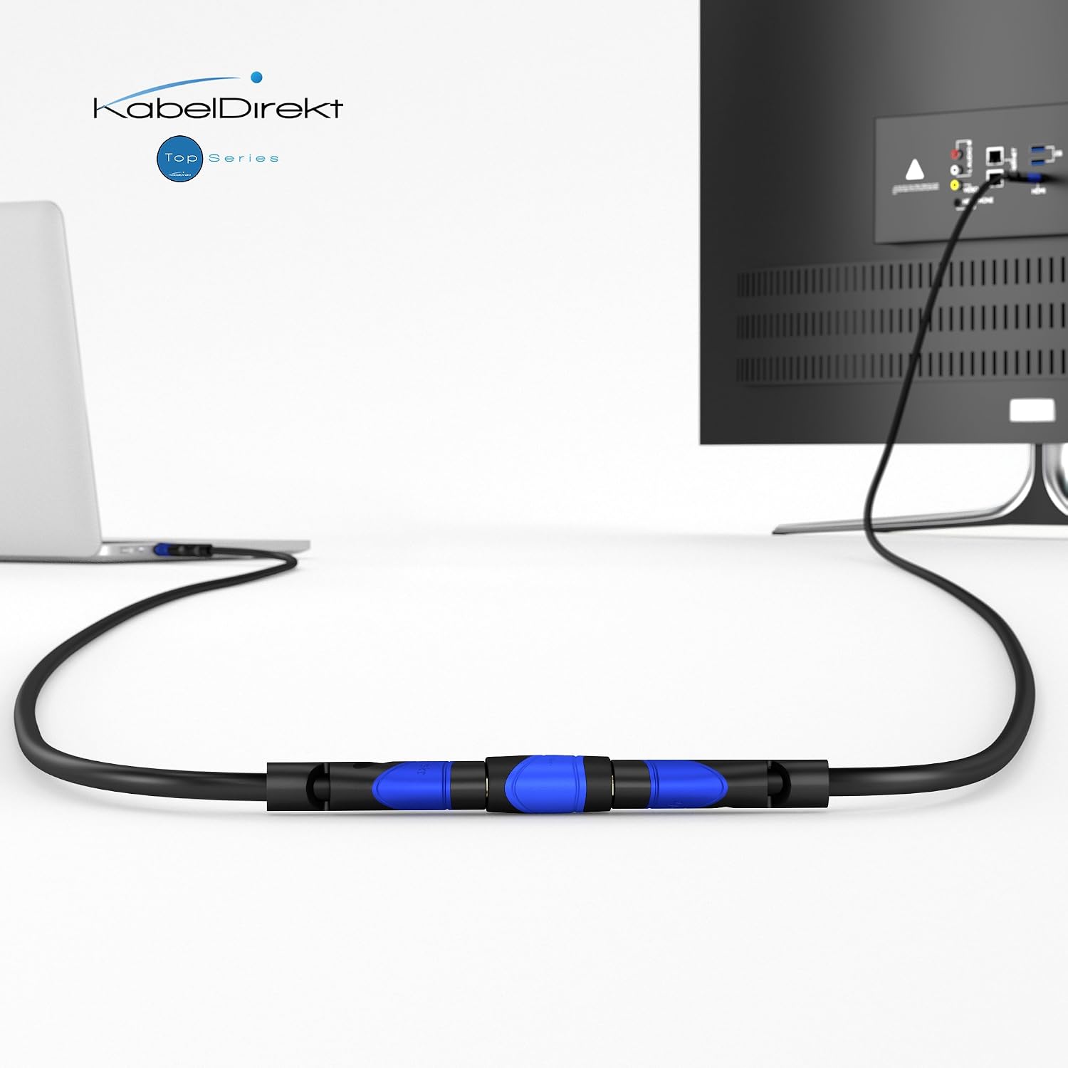 Detalle 1 de KabelDirekt HDMI Kupplung – High Speed HDMI mit Ethernet, Buchse zu Buchse, 4K Ultra HD, HDR, ARC – TOP Series