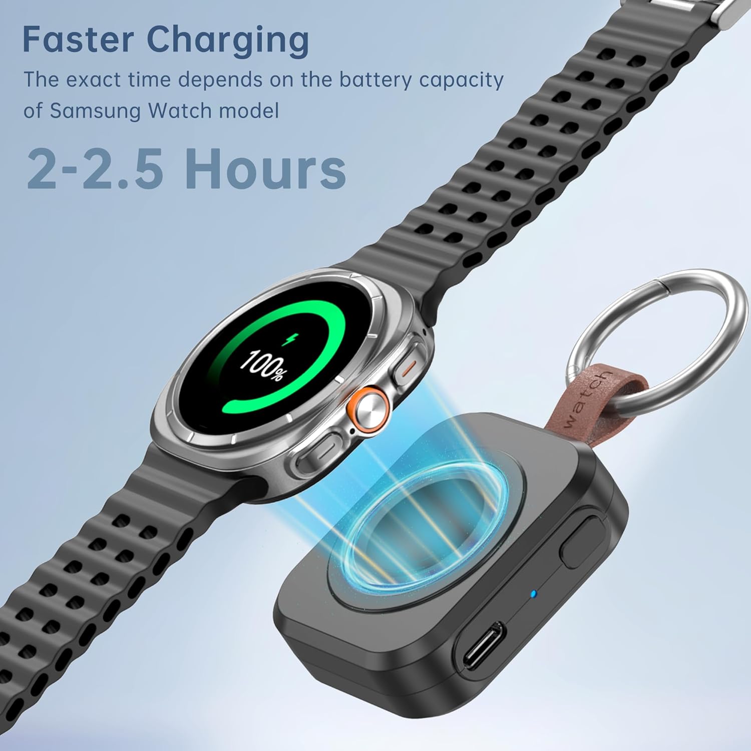 Detalle 2 de ACEQINGSE Portable 1200mAh Watch Charger for Samsung Galaxy Watch