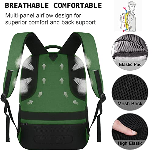 Detalle de KASIBON Laptop Backpack for Men – Anti-Theft Business Travel Backpack