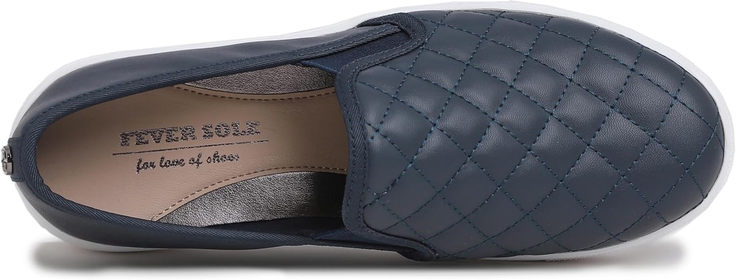 Detalle de Feversole Women's Fashion Slip-On Trainer: Casual Flat Loafers for Everyday Comfort