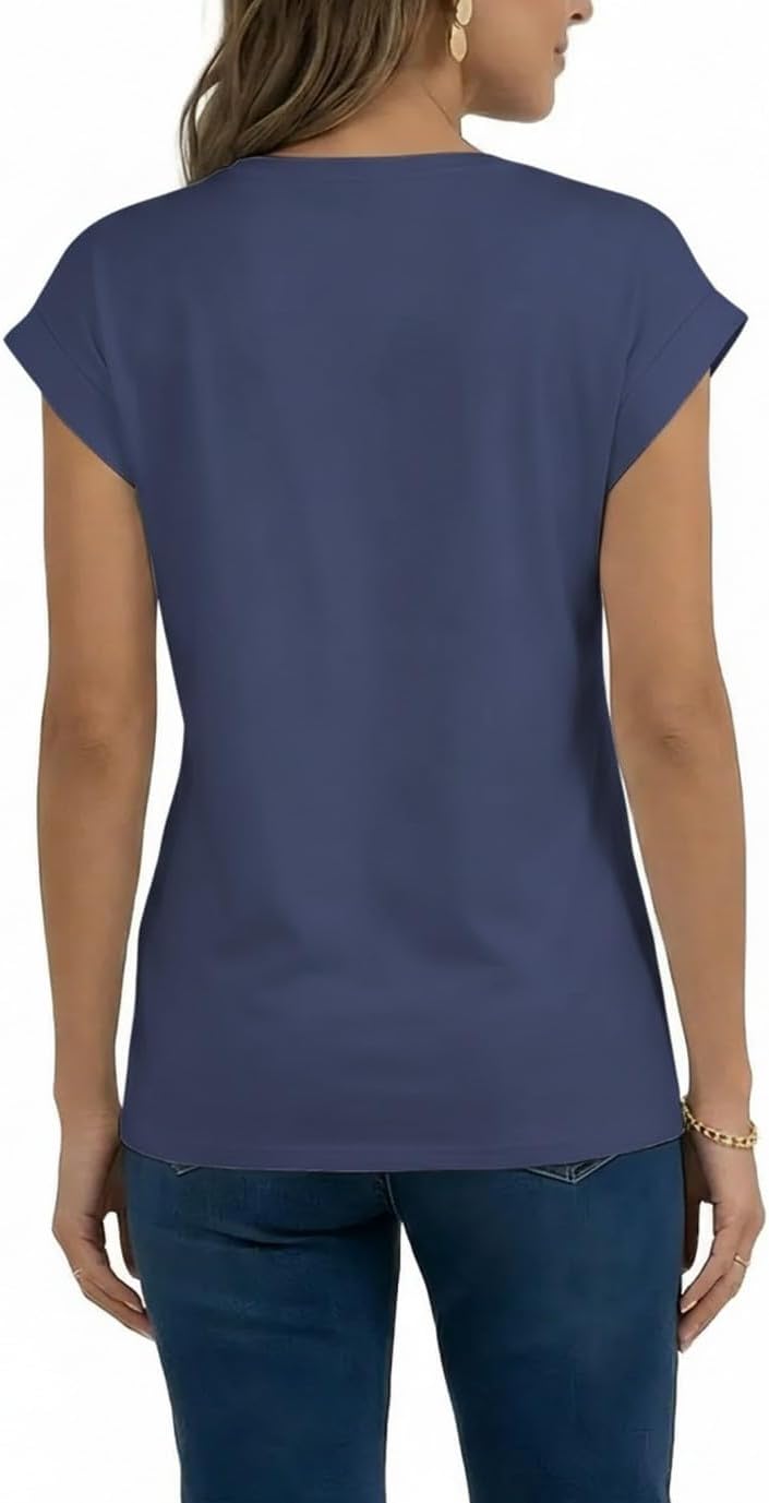 Detalle de AirMood T-shirt d’été décontracté pour femme – Coupe ample