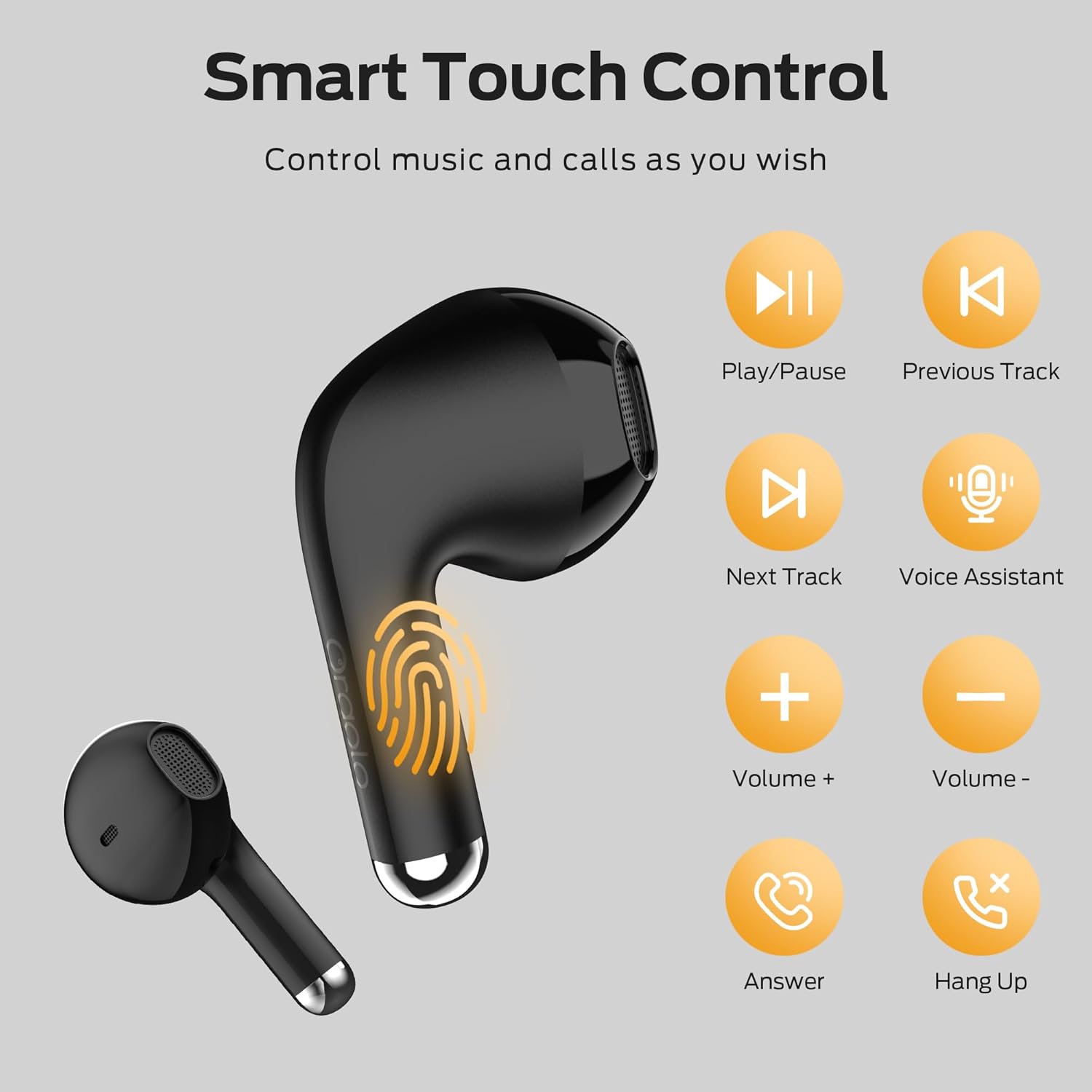 Detalle de Oraolo Wireless Earbuds – In-Ear Headphones with ENC Noise Cancellation
