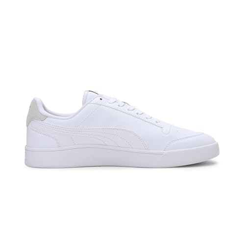 Detalle de PUMA Shuffle Sneakers Unisex – bianco/Puma Team Gold, 42,5 EU