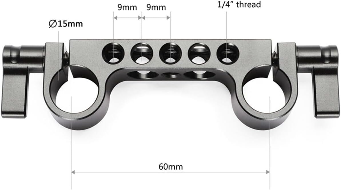 Thumbnail 2 de SMALLRIG Dual Rod Clamp 15 mm