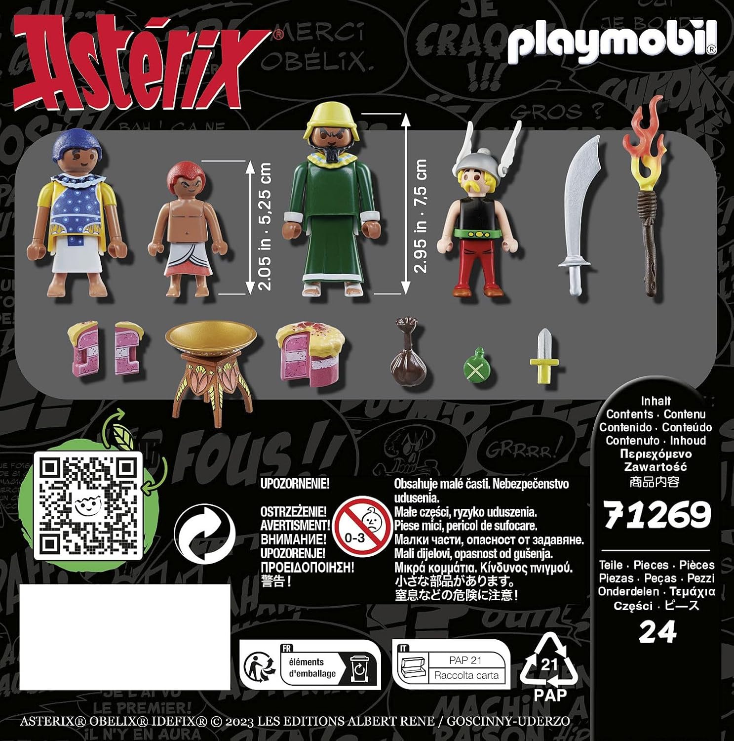 Thumbnail 4 de Playmobil 71269 Asterix: Artifis' Poisoned Cake — Cleopatra’s Taster and Artifis with Krukhut