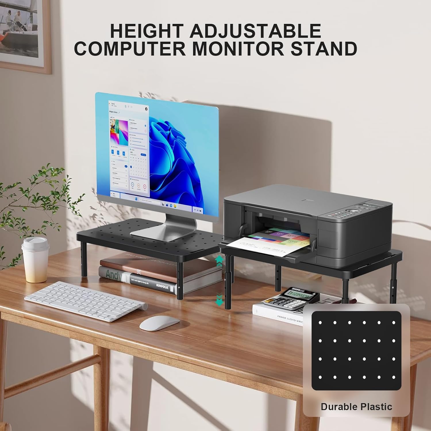 Detalle 2 de WALI PTT001-B Monitor Stand with Ventilation