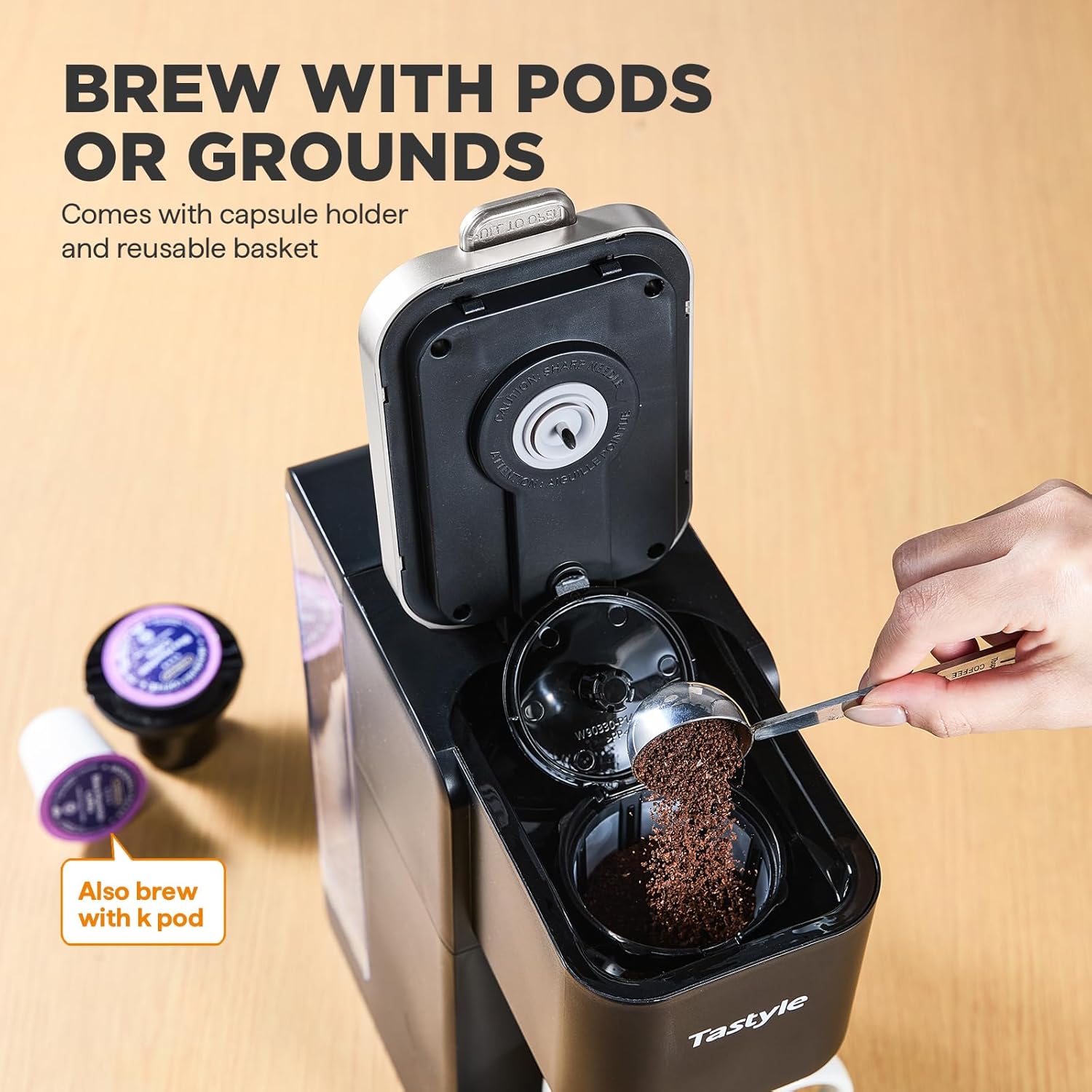 Detalle de Tastyle Single Serve Coffee Maker 40oz