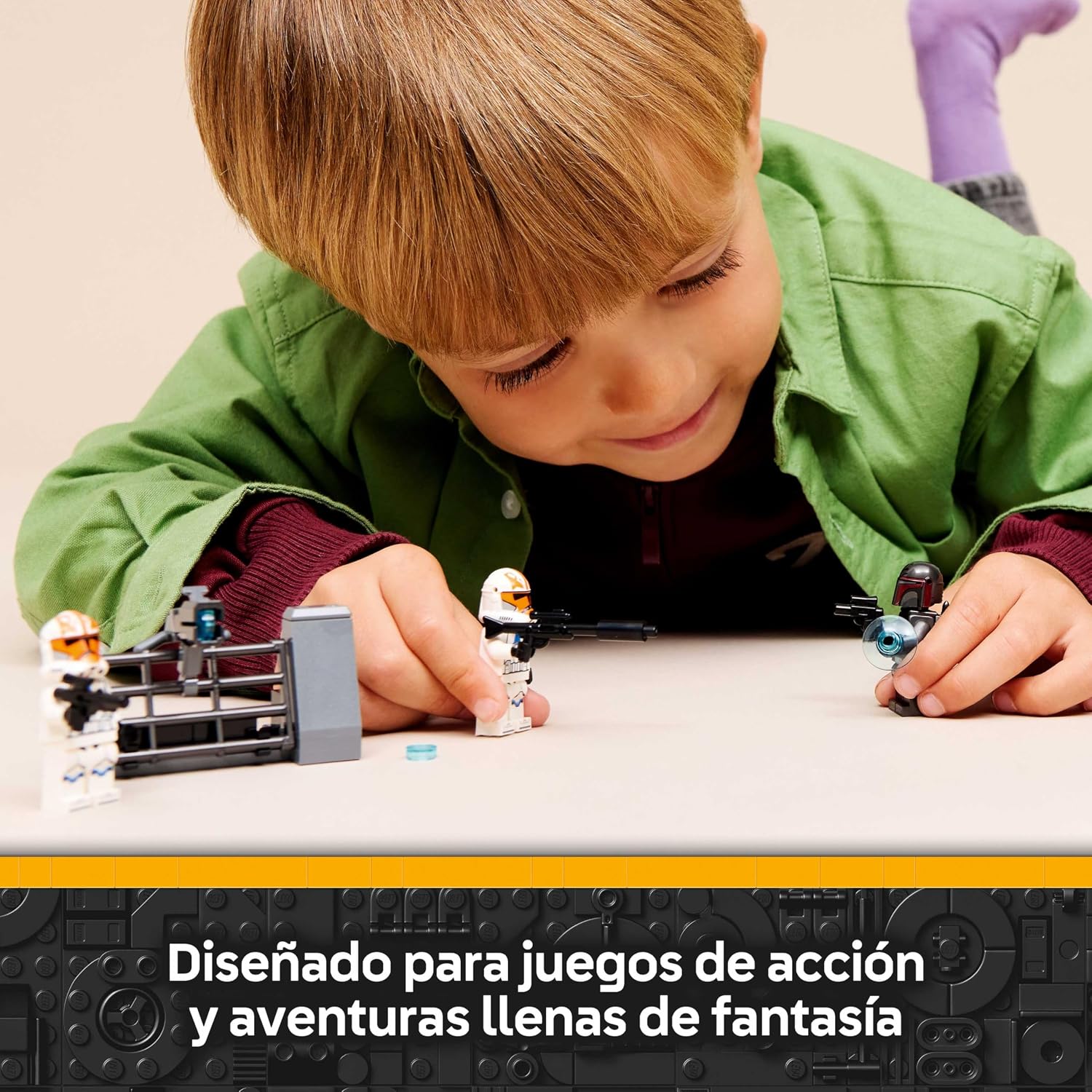 Detalle 2 de LEGO Star Wars 75449 Pack de Combate: Asedio de Mandalore | 4 minifiguras y Moto Speeder