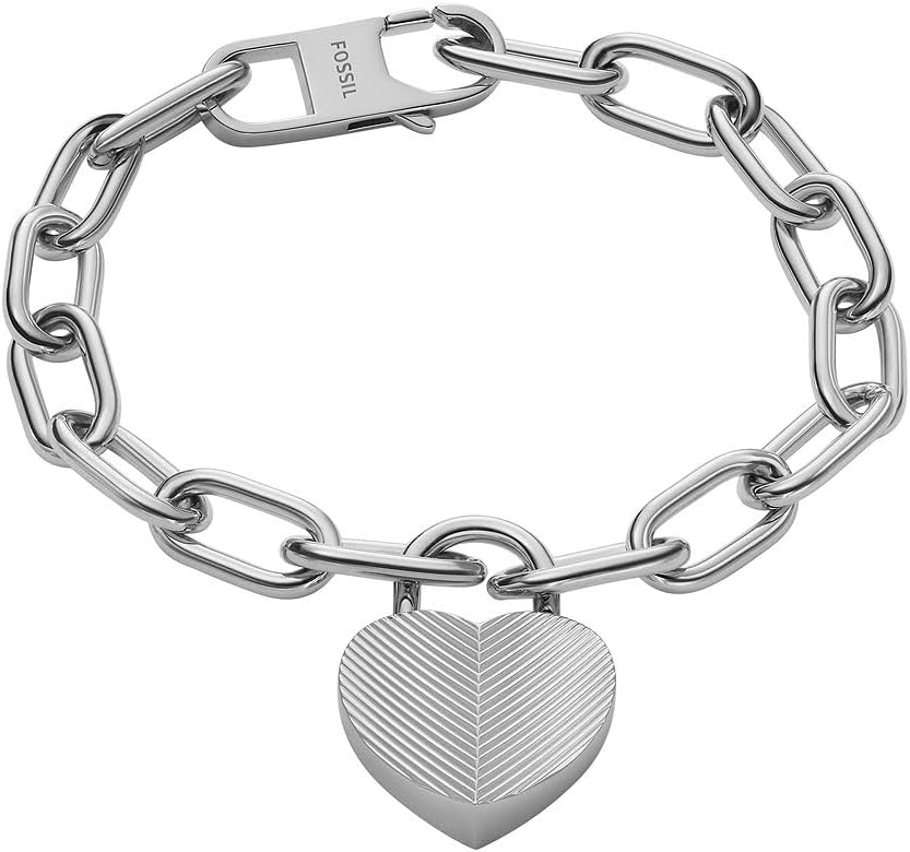 Thumbnail 5 de Fossil bracciale a catena da donna in acciaio inox dorato con chiusura a moschettone