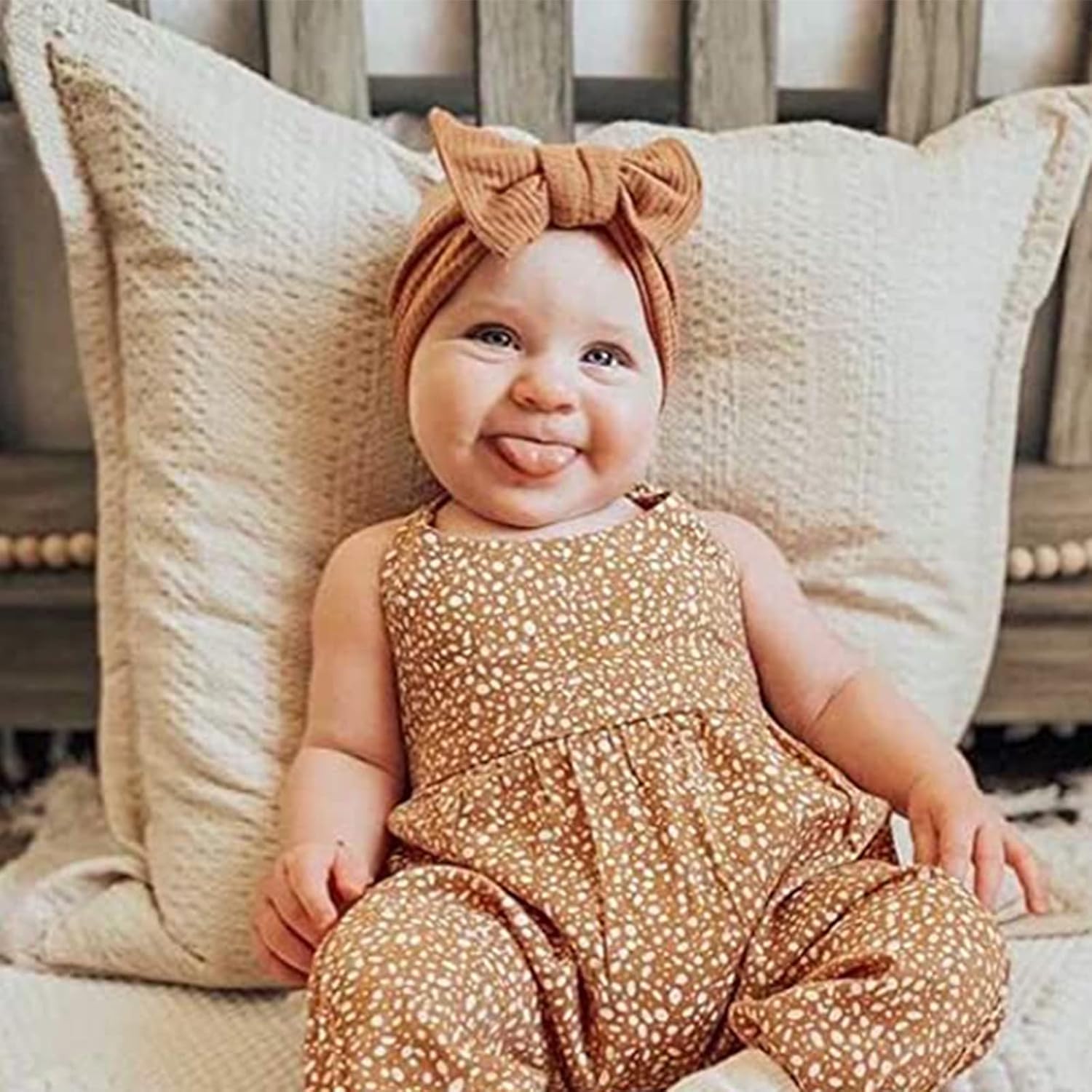 Thumbnail 4 de DRESHOW Bandeaux turban bébé fille en nylon – lot de 5, taille unique