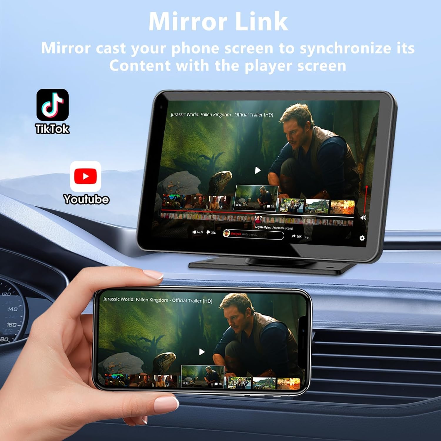 Thumbnail 4 de Carplay 7" Wireless Portable Screen