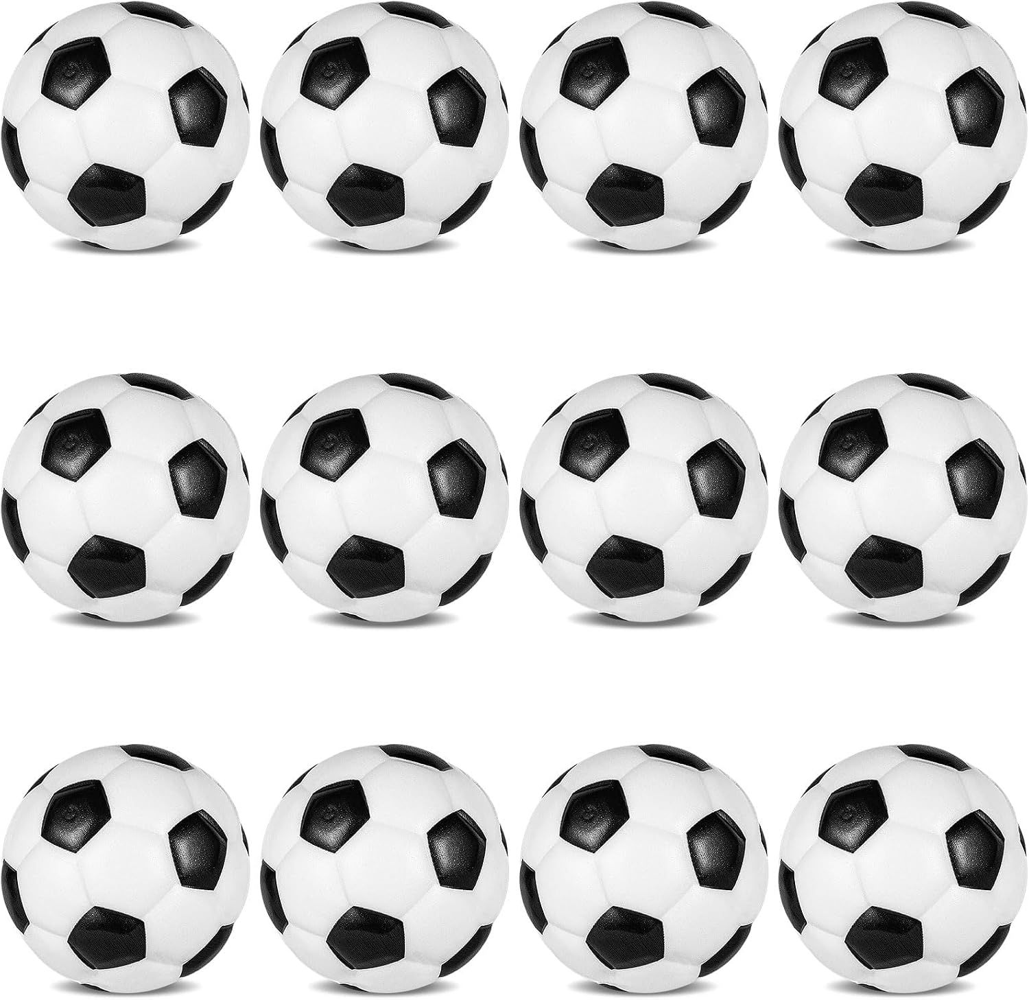 Thumbnail 4 de Ainiv anti-stressballen van zacht PU, voetbalontwerp, set van 12