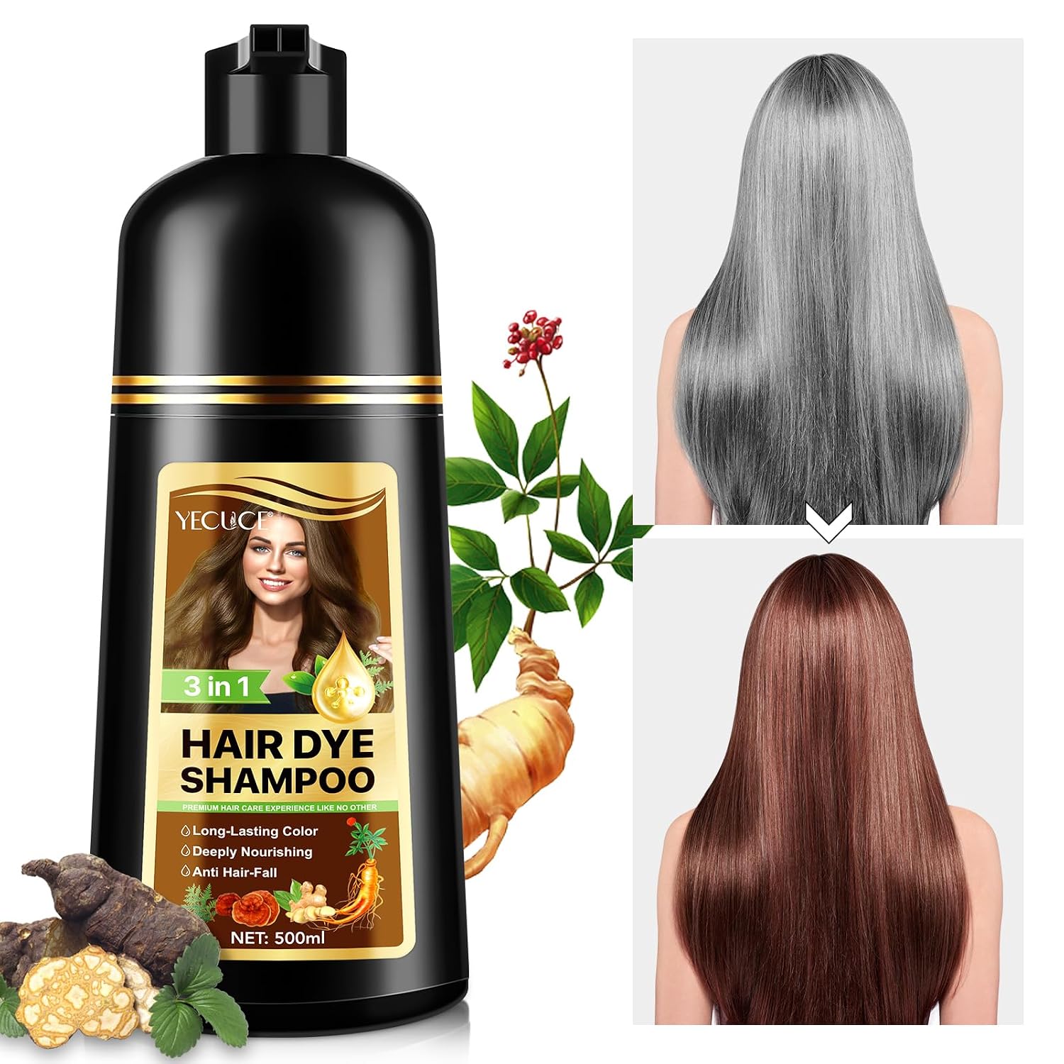 Detalle 2 de WeiWeiLa Haarfärbeshampoo 500 ml 💇♀