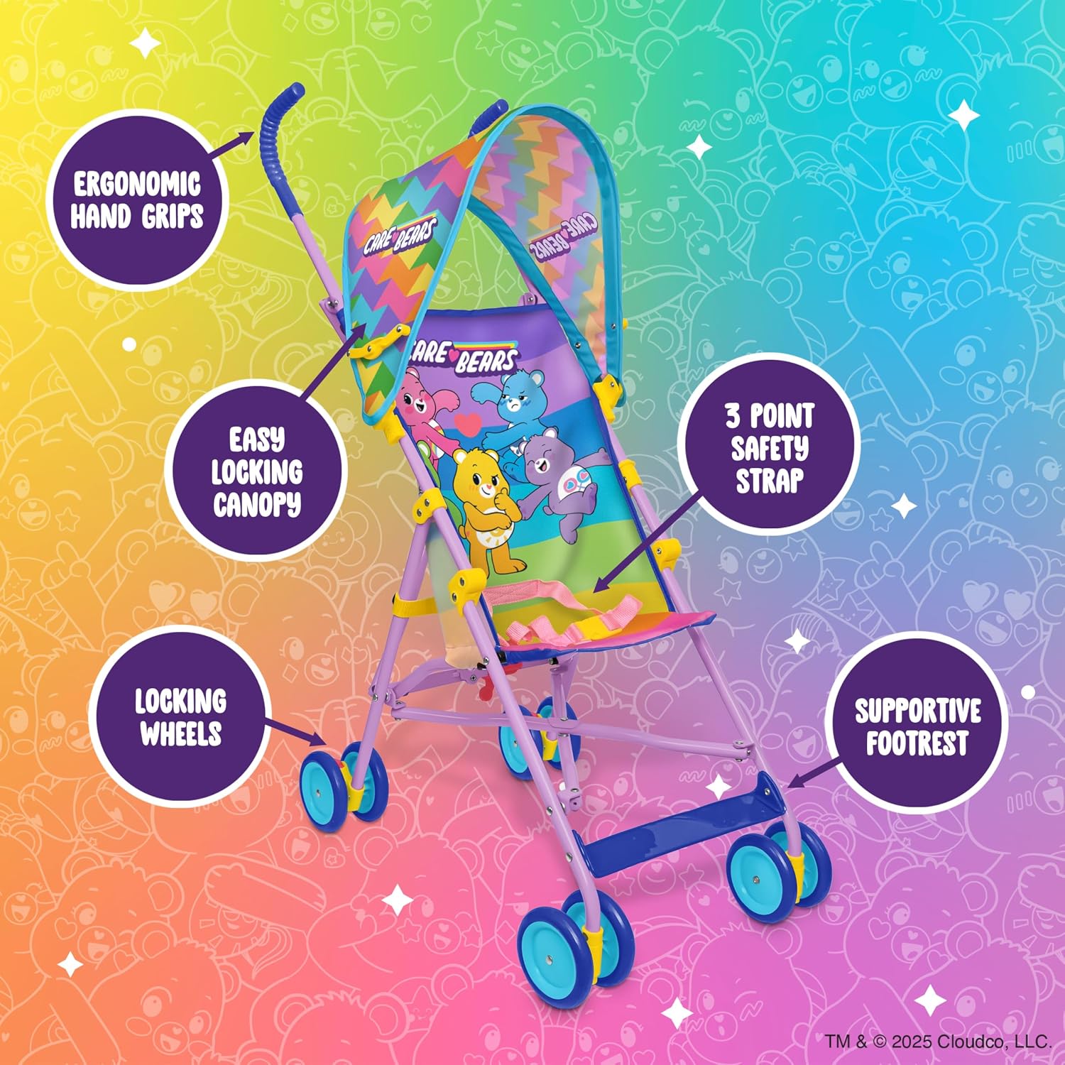 Detalle de Care Bears Compact Baby Stroller