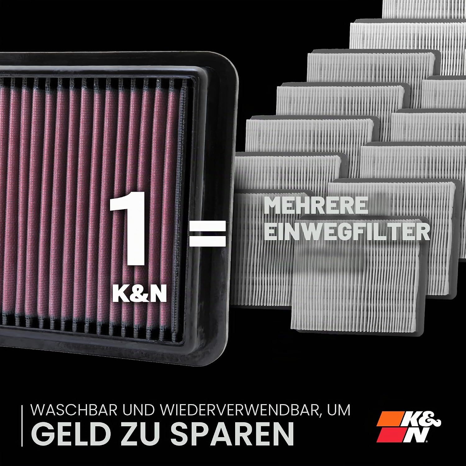 Thumbnail 5 de K&N 33-2273 Motorluftfilter mit 50.000 Meilen