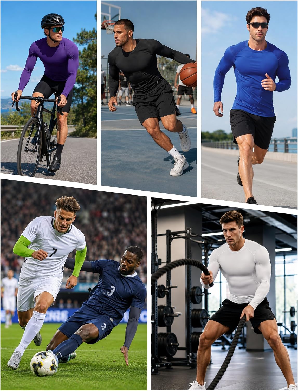 Thumbnail 5 de Roadbox Men's Compression Shirt Long Sleeve