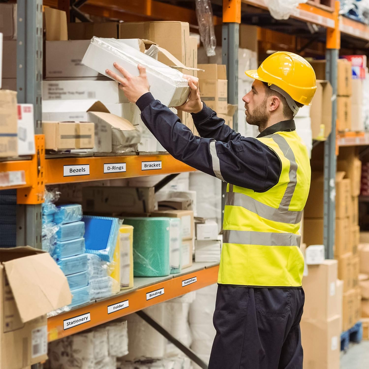 Thumbnail 5 de LLPT Magnetische Etikettenhalter (MH4150) – 50 Stück, 40 x 100 mm | beschreibbare Magnet-Karten