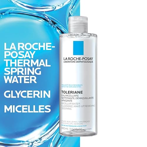 Detalle de La Roche-Posay Micellar Water Makeup Remover for Sensitive Skin – 13.52oz