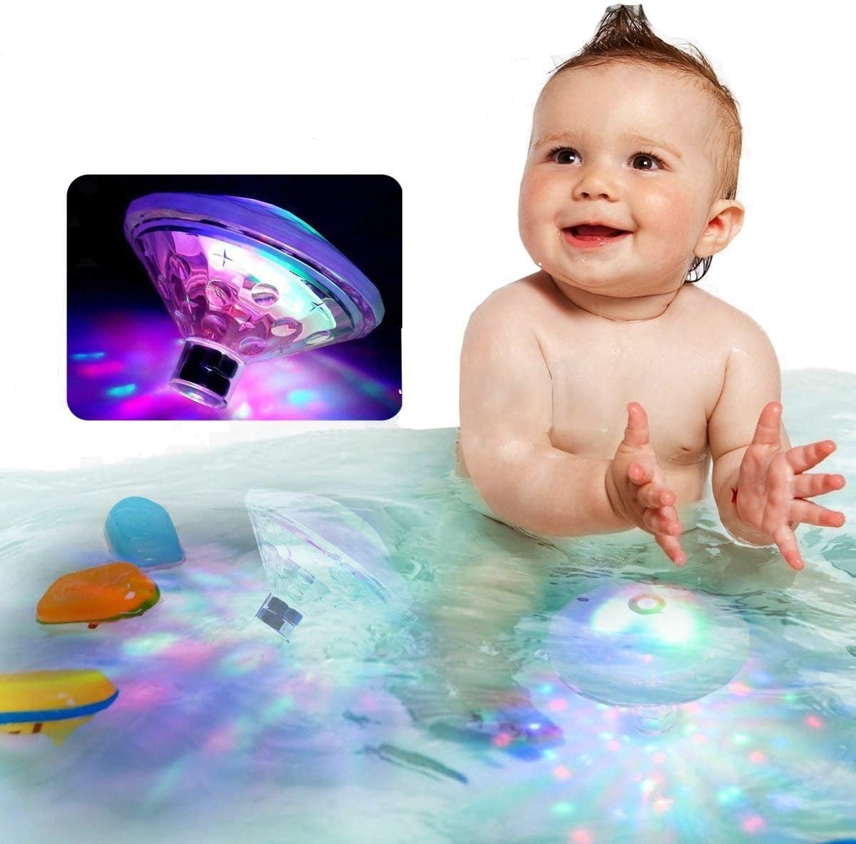 Detalle de Caxmtu Floating Pool LED Tub Light, 7 modes