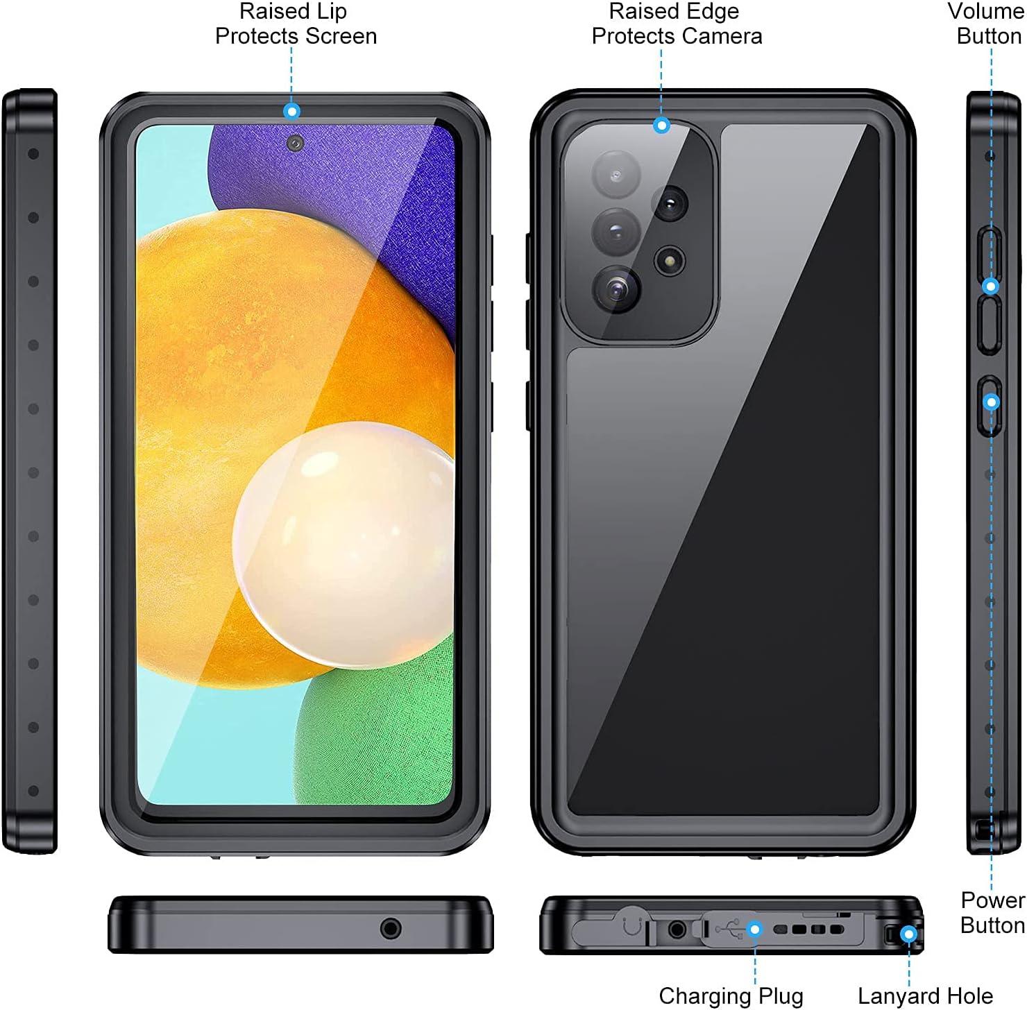 Thumbnail 6 de Beeasy Waterproof IP68 Shockproof Case for Samsung A52s 5G (with built-in screen protector)