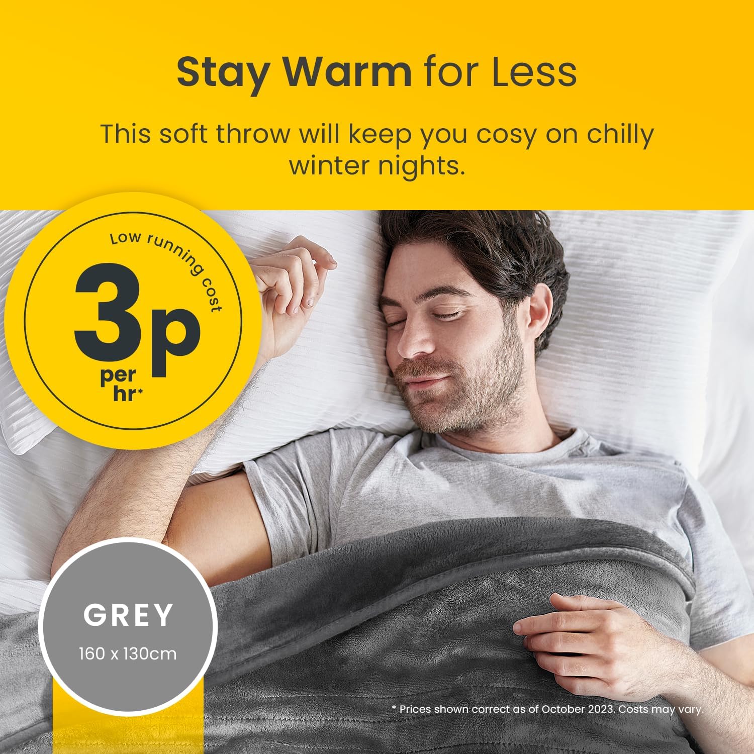 Thumbnail 1 de Cosi Home Luxury Heated Throw 160x130cm