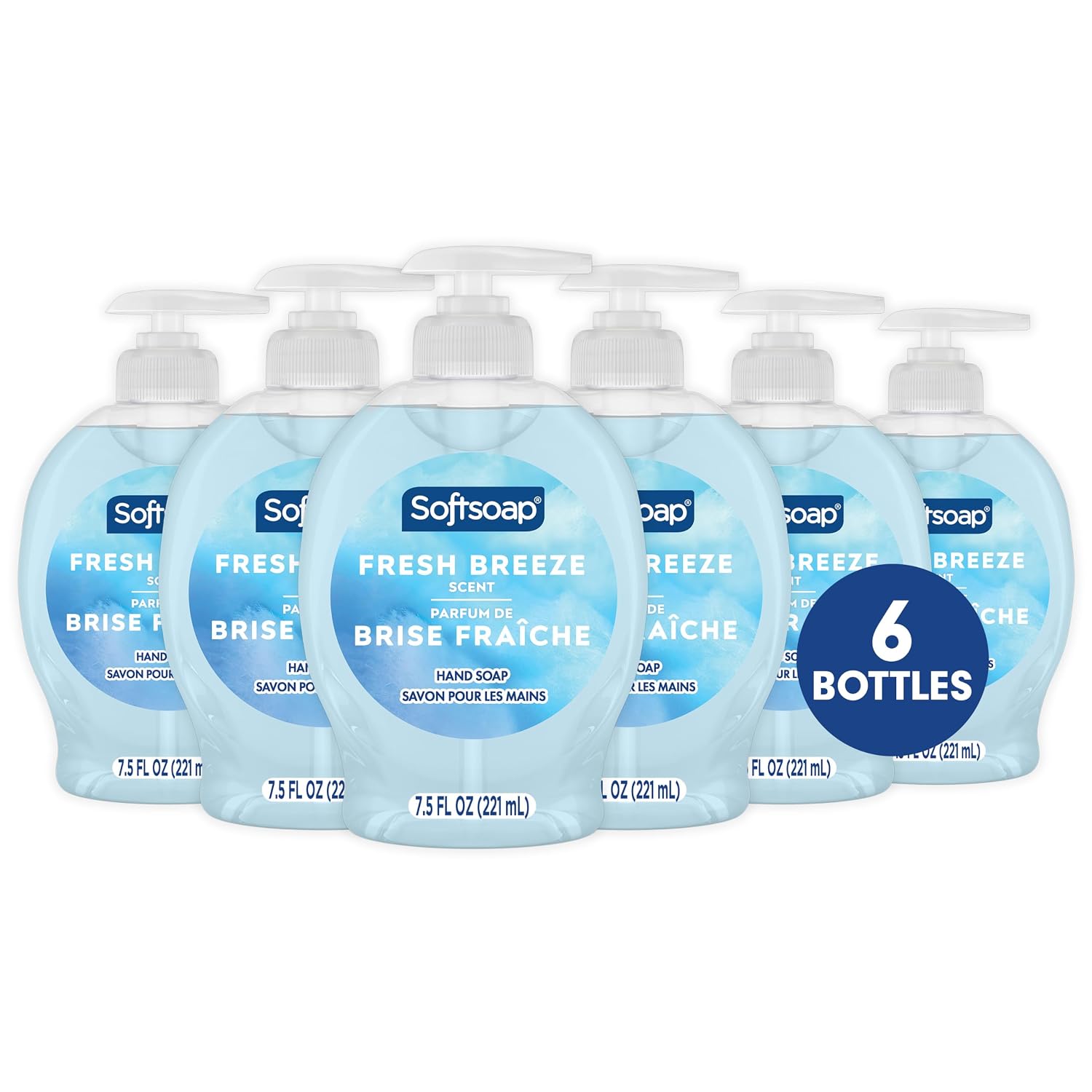 Detalle de Softsoap Fresh Breeze Liquid Hand Soap — 7.5 Fl Oz (Pack of 6)