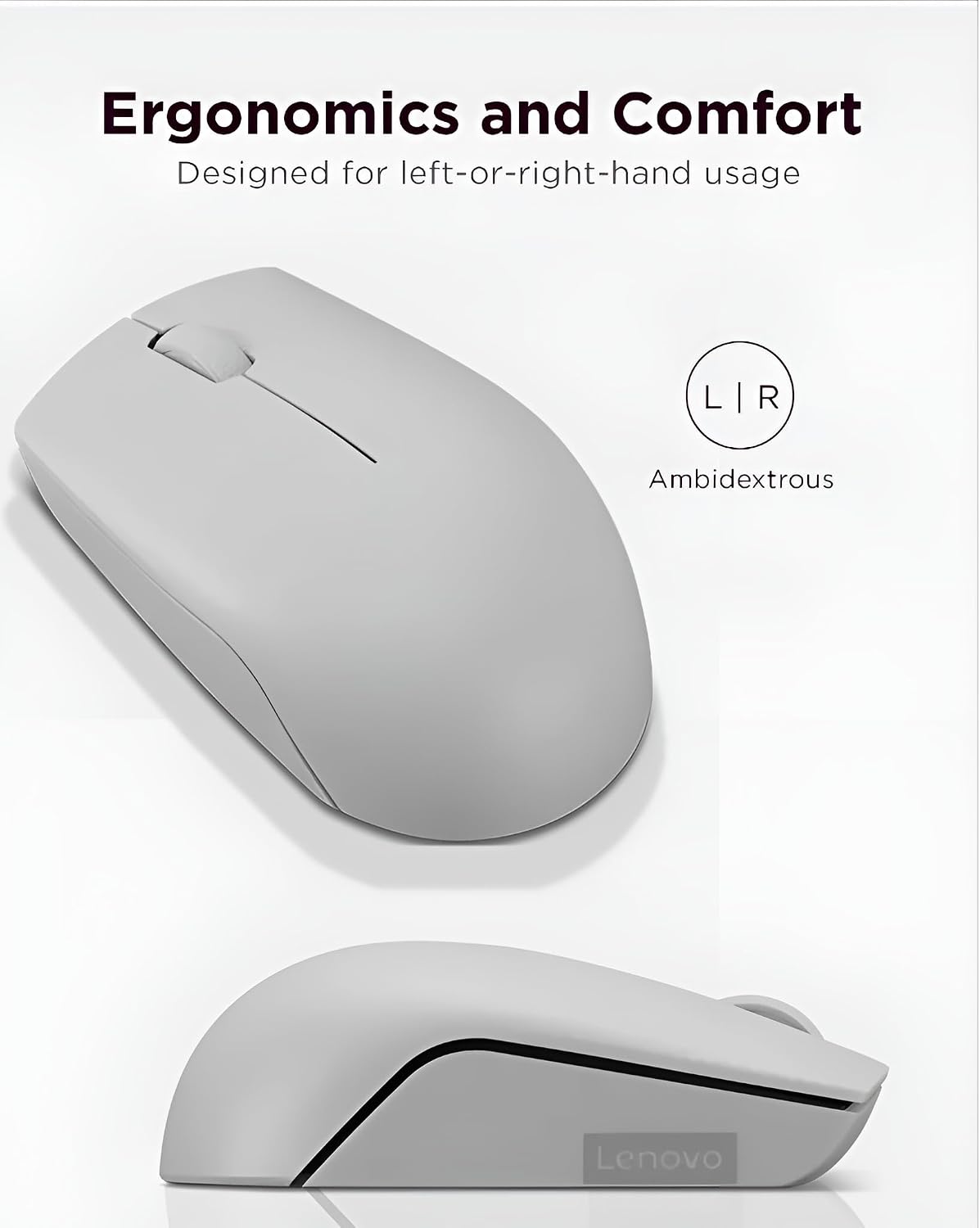 Thumbnail 2 de Lenovo 300 Wireless Compact Mouse with battery 🖱