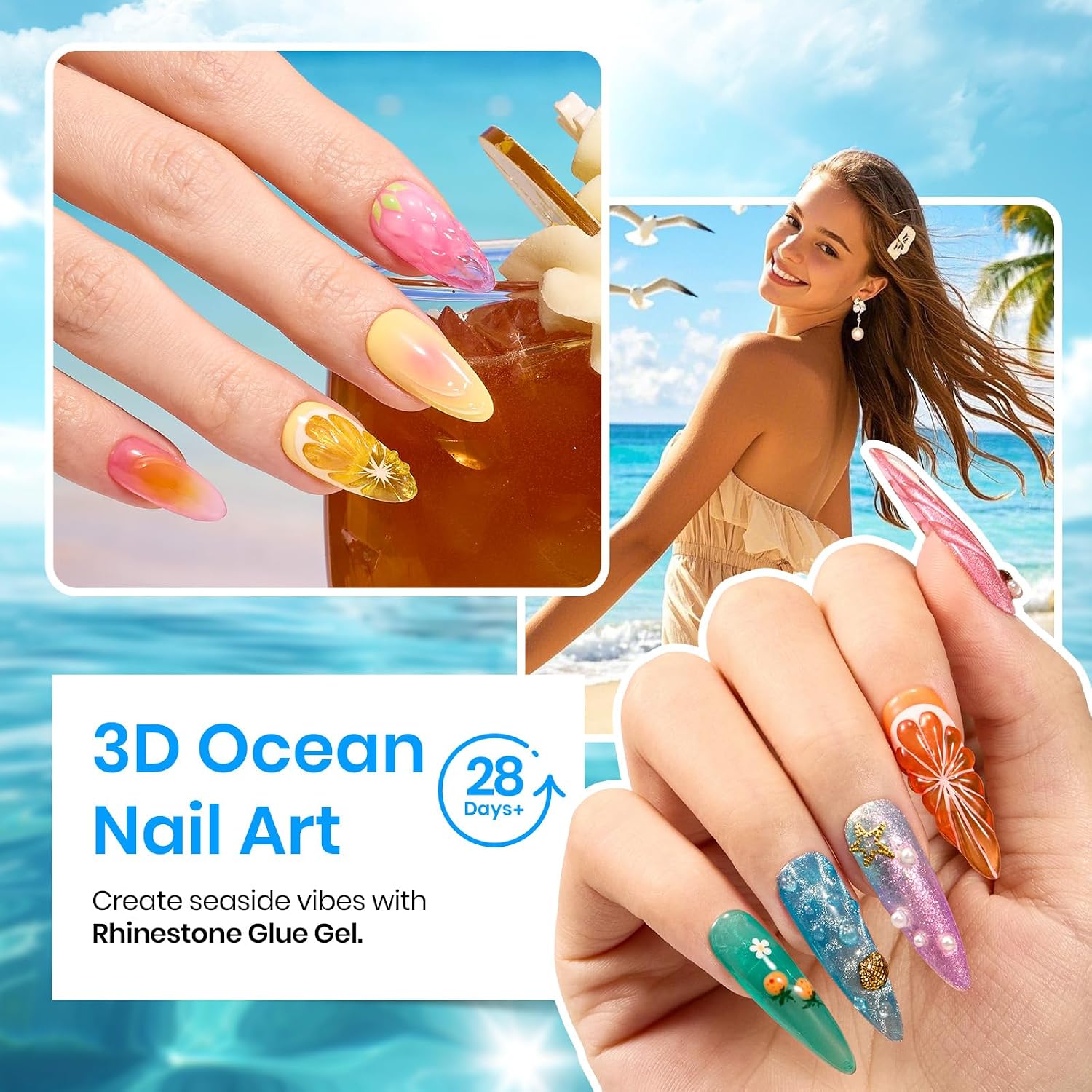 Detalle 1 de Beetles 36-Color Gel Nail Polish Kit with Cat Eye, Glitter and Solid Finishes