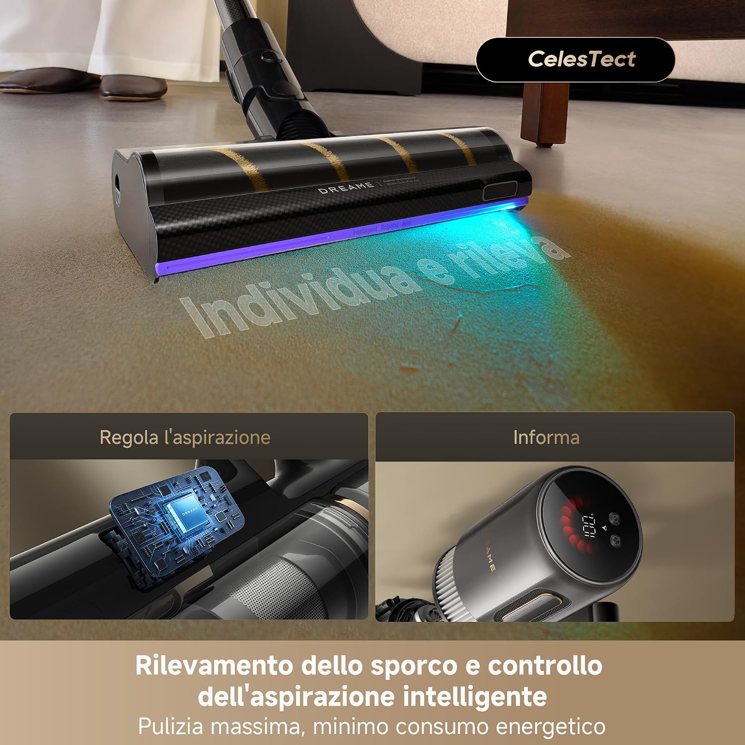 Thumbnail 5 de DREAME V20: Aspirapolvere Senza Fili con pulizia bordi a 0 mm e filtrazione 99,99%
